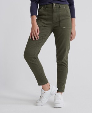 Superdry Slim Utility Női Nadrág Khaki | CUJAM9207